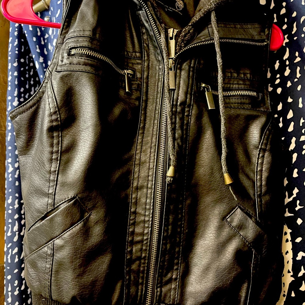 Ashley Faux Leather best with hood